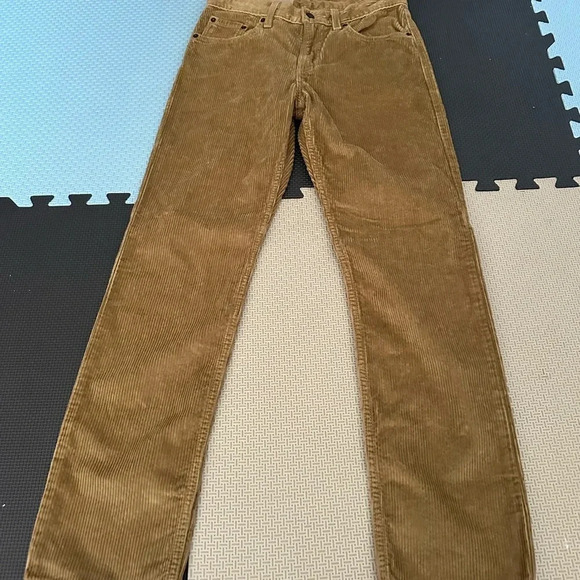 Levis Mens Corduroy Pants 27x30 Irregular Brown Cotton New With Tags MSRP $69.50 - Picture 5 of 6